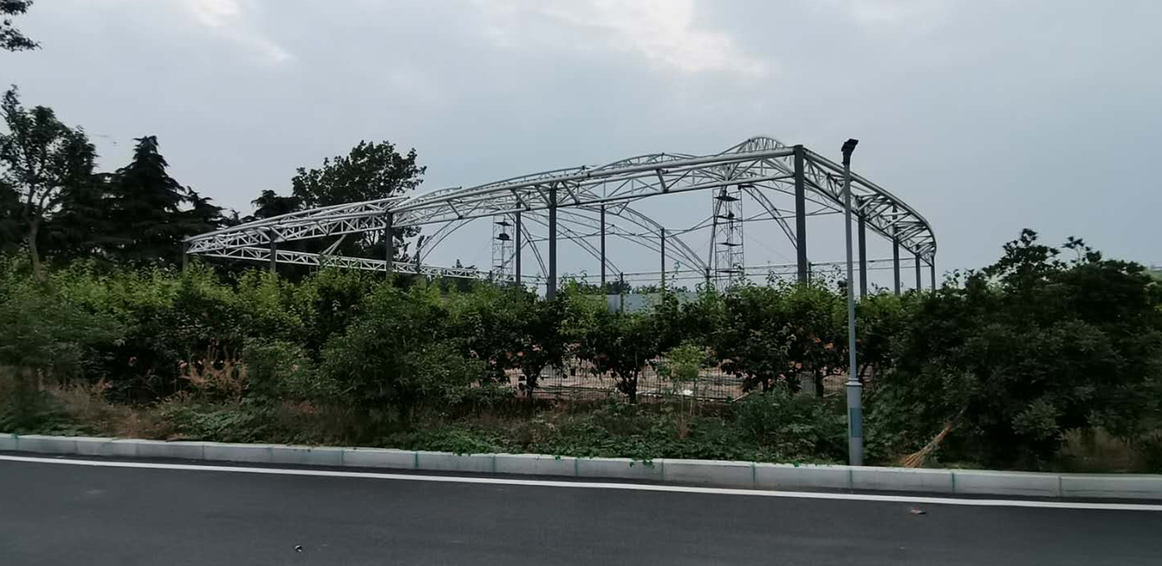 河南周口龍潤電力膜結構網球場