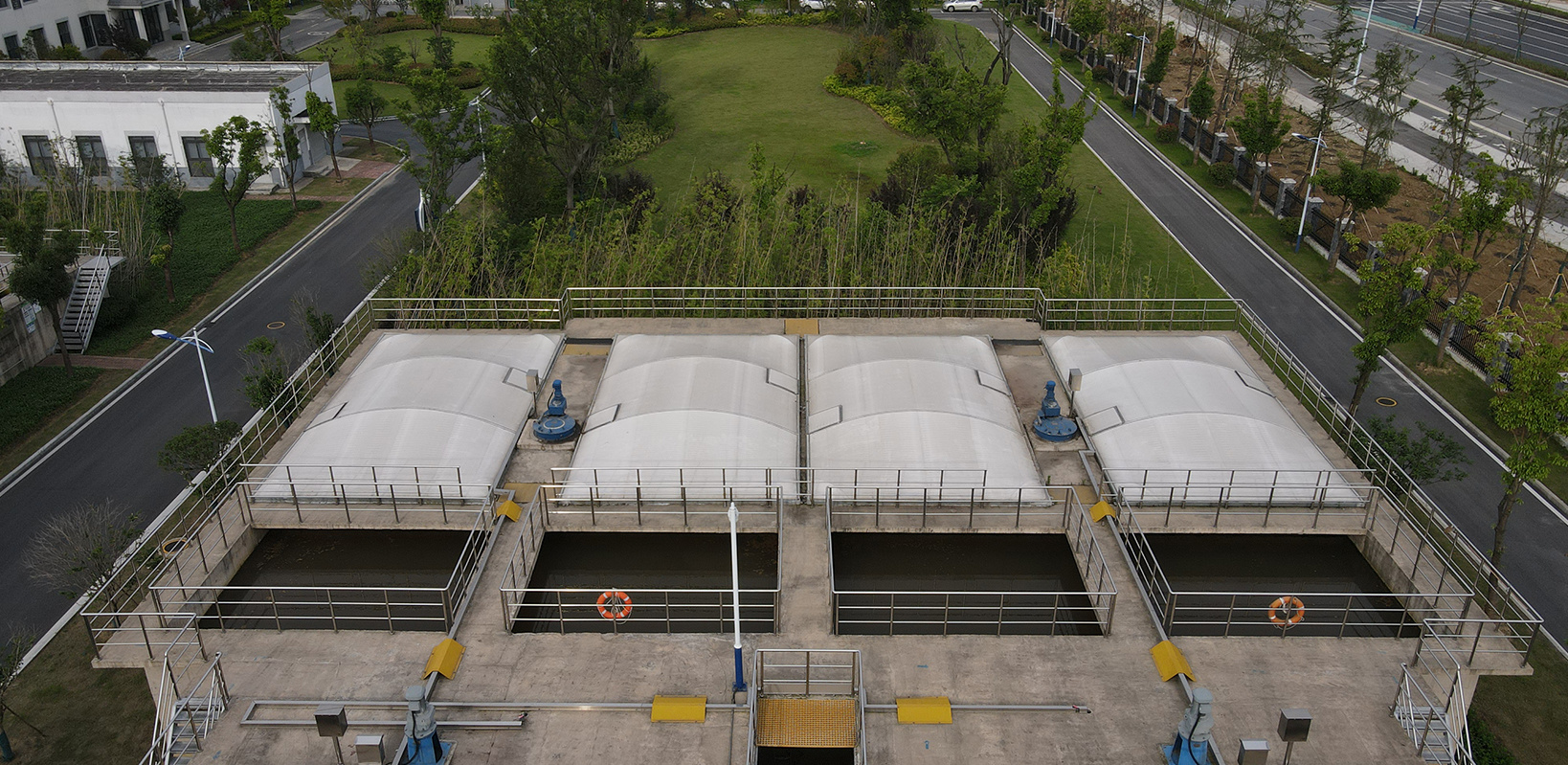 合肥于灣污水處理廠膜結構加蓋