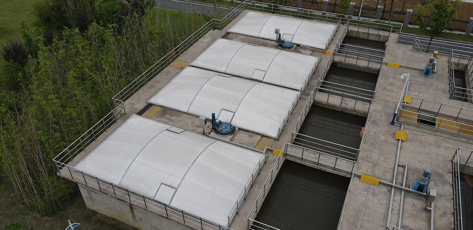 合肥于灣污水處理廠膜結構加蓋